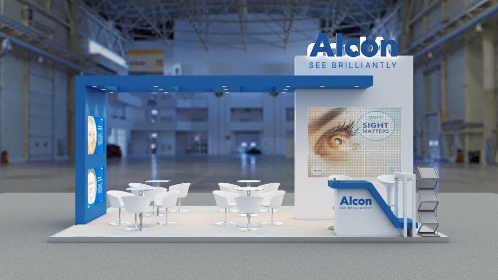 Trade show and exhibition booths - Alcon -Africa Health 2022 5m x 6m (1)