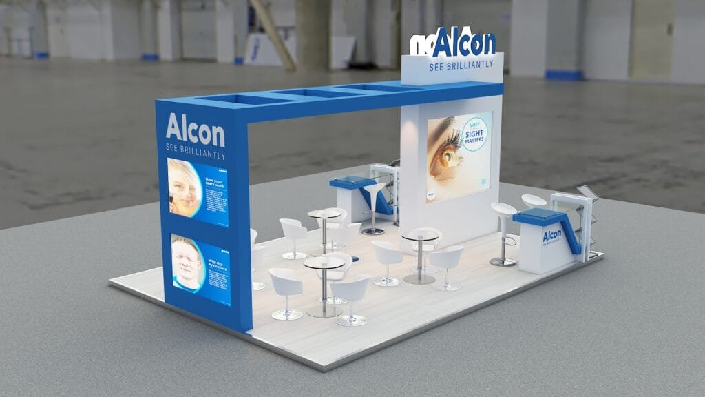 Trade show and exhibition booths - Alcon -Africa Health 2022 5m x 6m (3)